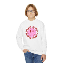 Load image into Gallery viewer, Youth Smiley Crewneck Hillside Sweatshirt Printify
