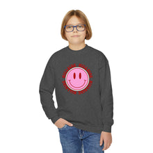 Load image into Gallery viewer, Youth Smiley Crewneck Hillside Sweatshirt Printify