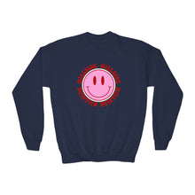 Load image into Gallery viewer, Youth Smiley Crewneck Hillside Sweatshirt Printify