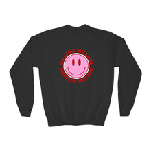 Load image into Gallery viewer, Youth Smiley Crewneck Hillside Sweatshirt Printify