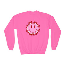 Load image into Gallery viewer, Youth Smiley Crewneck Hillside Sweatshirt Printify