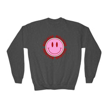 Load image into Gallery viewer, Youth Smiley Crewneck Hillside Sweatshirt Printify