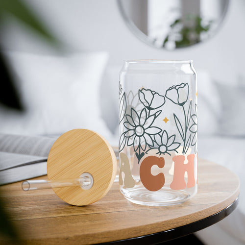 Teacher Gift Sipper Glass, 16oz Printify
