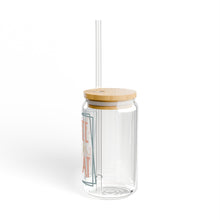 Load image into Gallery viewer, Coffee, Teach, Repeat Sipper Glass, 16oz Printify
