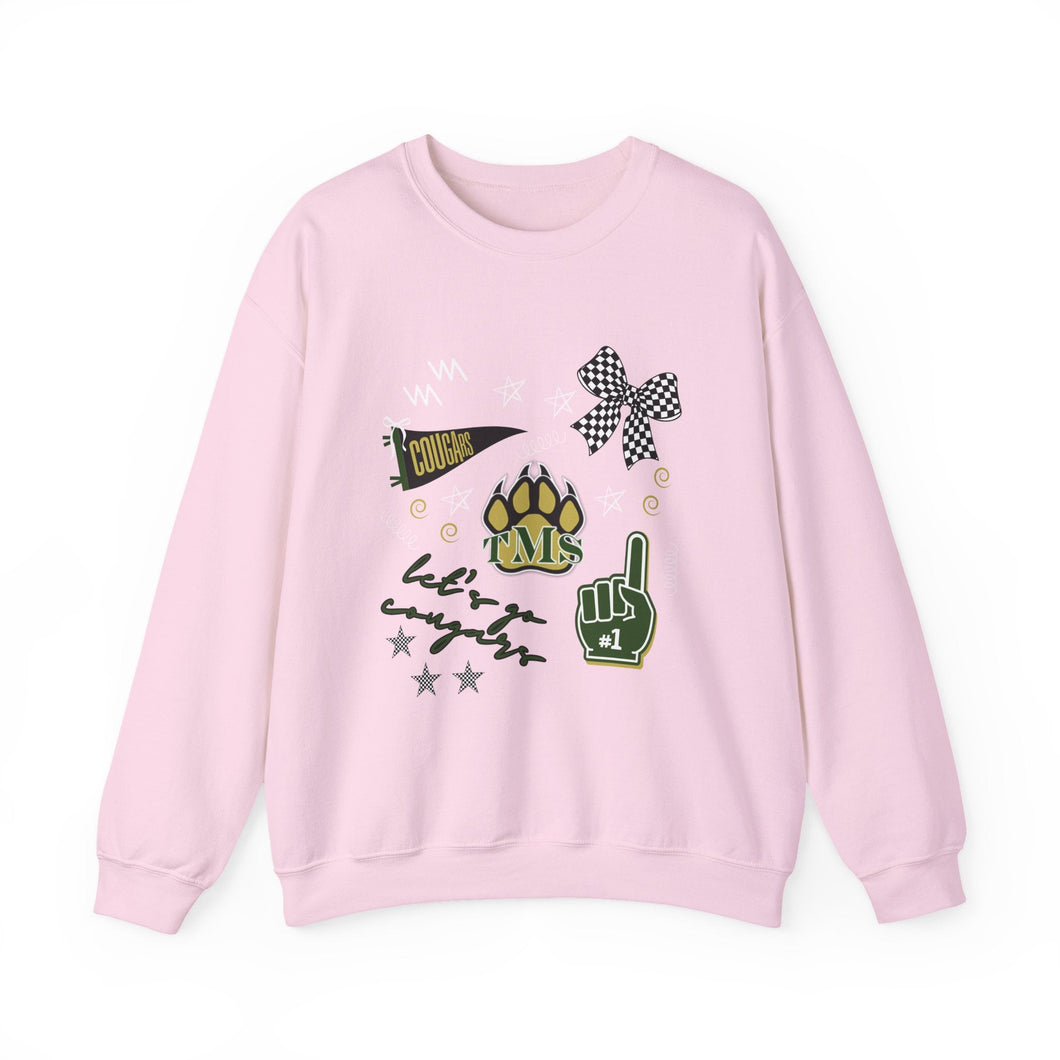 Cougars Heavy Blend™ Crewneck Sweatshirt Printify