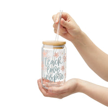 Load image into Gallery viewer, Teach, Love, Inspire Sipper Glass, 16oz
