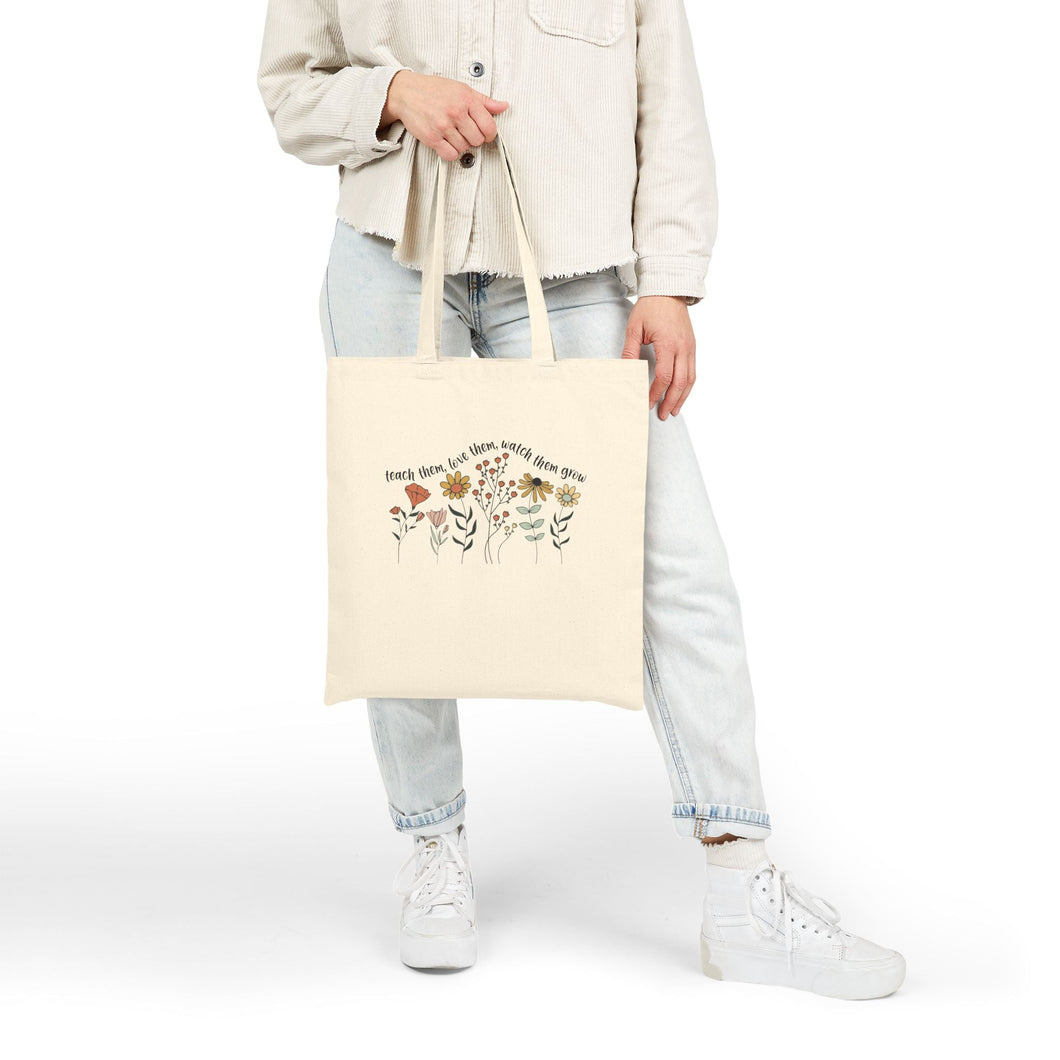 Teacher Cotton Canvas Tote Bag Printify