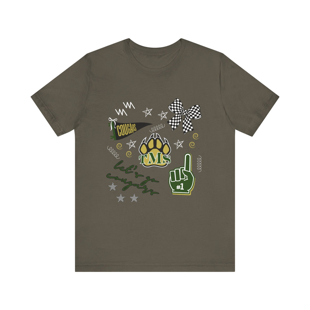 Cougars Jersey Short Sleeve Tee Printify