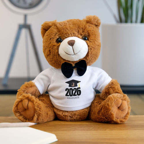 Hillside Graduate Teddy Bear with T-Shirt Printify