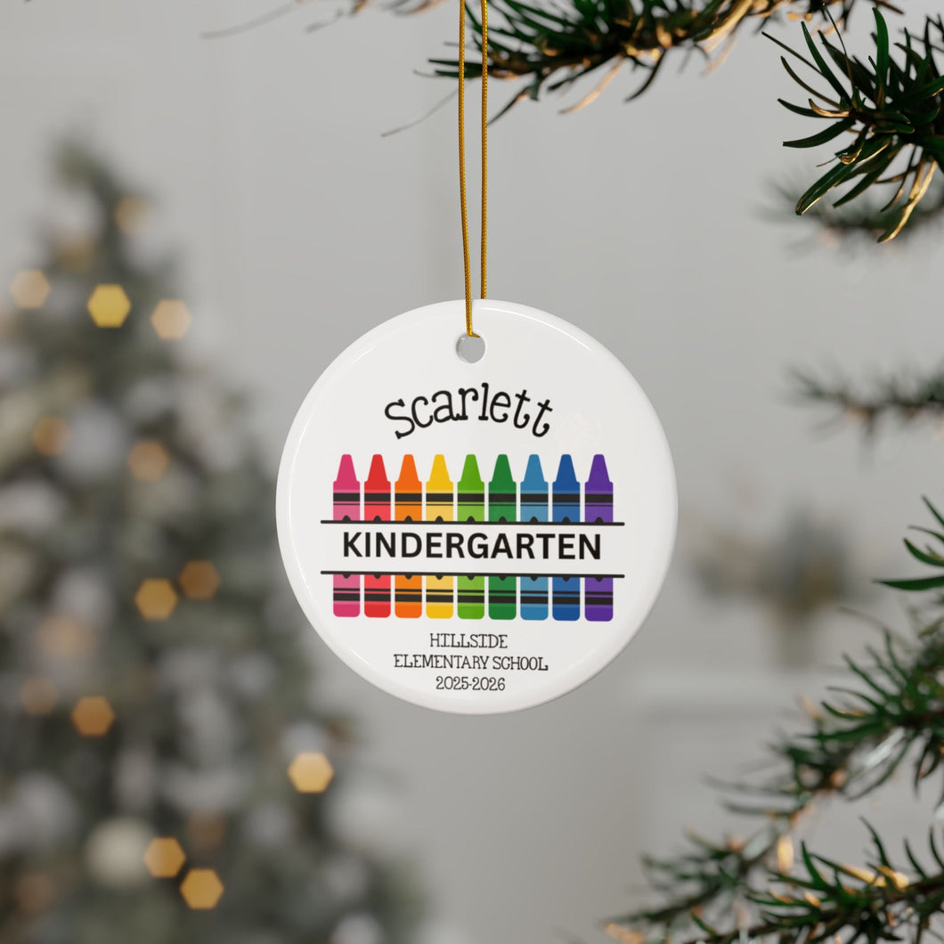 PERSONALIZED KINDERGARTEN ORNAMENT DesignsOntheSpot